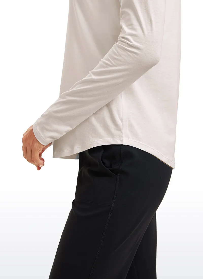 Pima Cotton Workout Long Sleeve sold by CRZ Yoga product image thumbnail 4