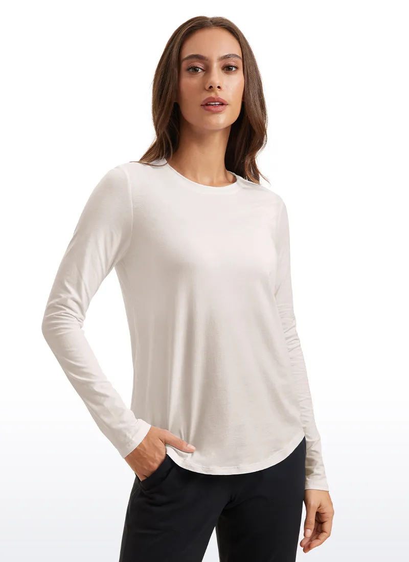 Pima Cotton Workout Long Sleeve sold by CRZ Yoga