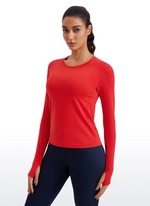 Seamless Thumbhole Long Sleeve sold by CRZ Yoga