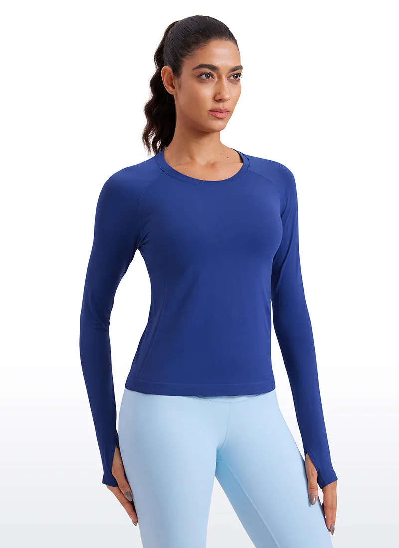 Seamless Thumbhole Long Sleeve sold by CRZ Yoga product image thumbnail 5