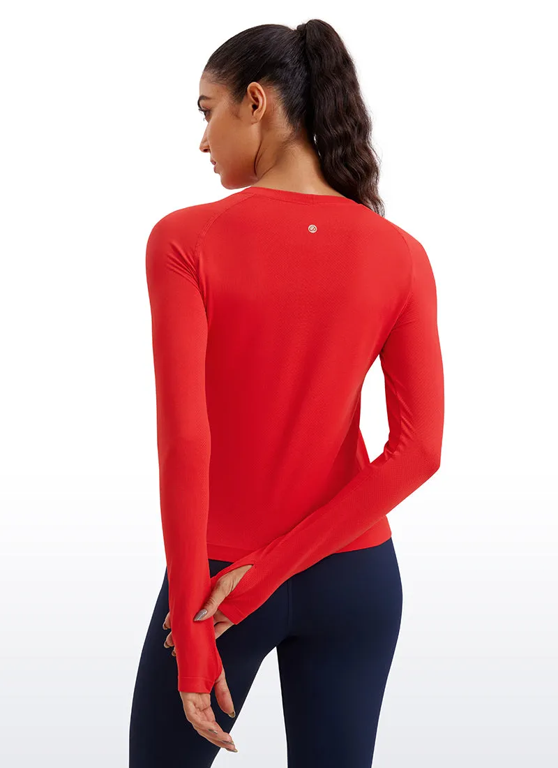 Seamless Thumbhole Long Sleeve sold by CRZ Yoga product image thumbnail 2