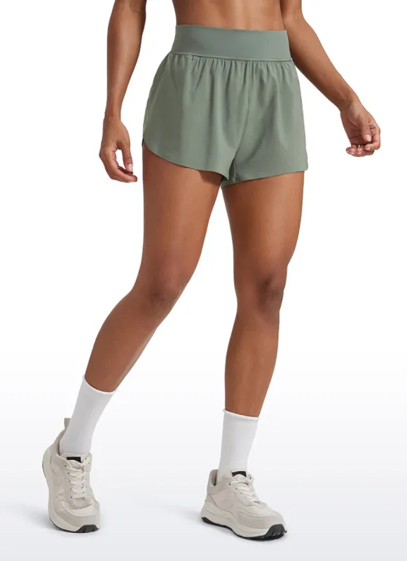 Feathery-Fit Soft Dolphin Lined Short 3'' sold by CRZ Yoga