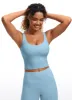 Butterluxe U Back Longline Built-in Bra Tanks sold by CRZ Yoga