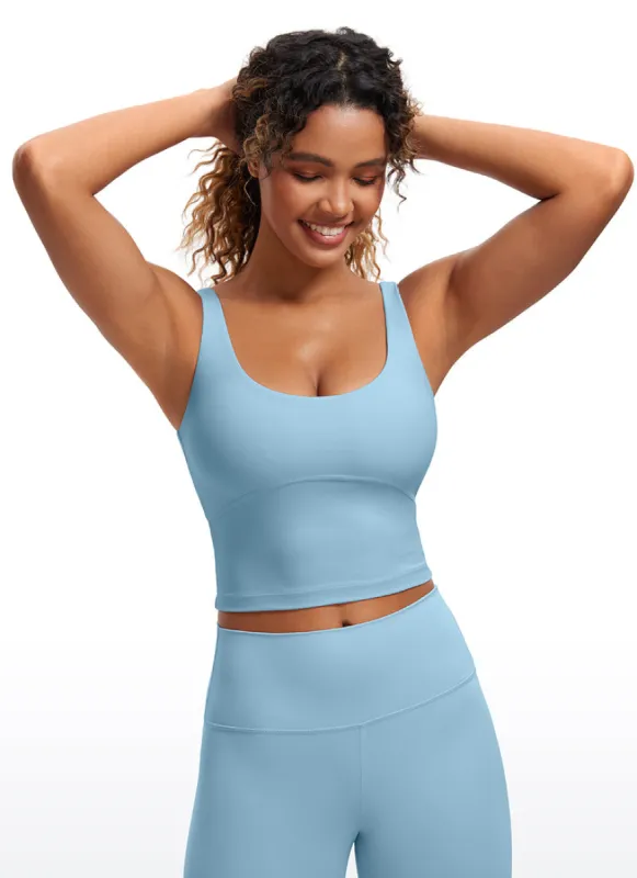 Butterluxe U Back Longline Built-in Bra Tanks sold by CRZ Yoga