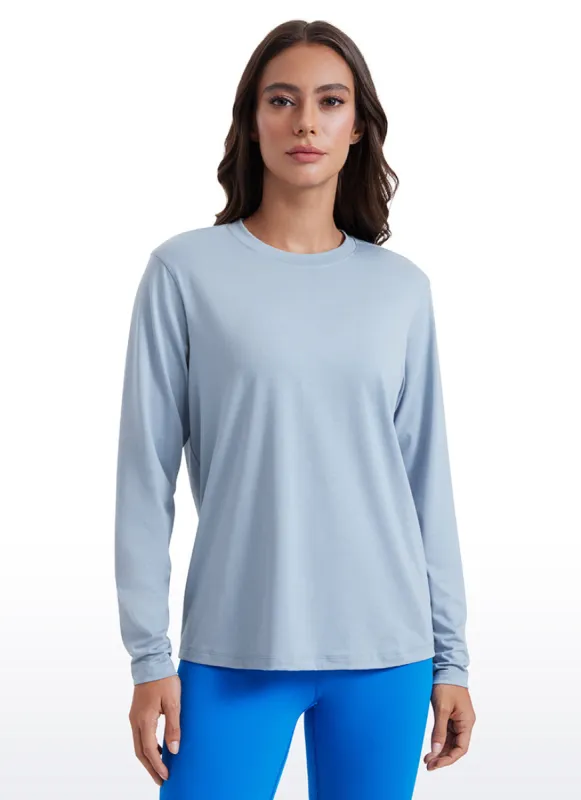 Workout Hip Length Long Sleeves Crewneck sold by CRZ Yoga