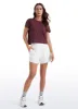Pima Cotton Short Sleeves Cropped High Neck sold by CRZ Yoga