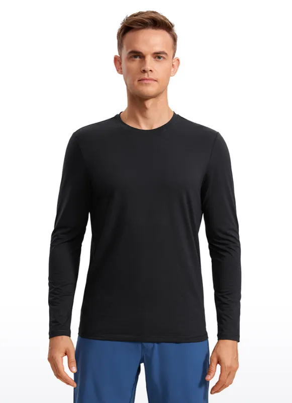 Quick Dry High Crewneck Long Sleeves Shirts sold by CRZ Yoga