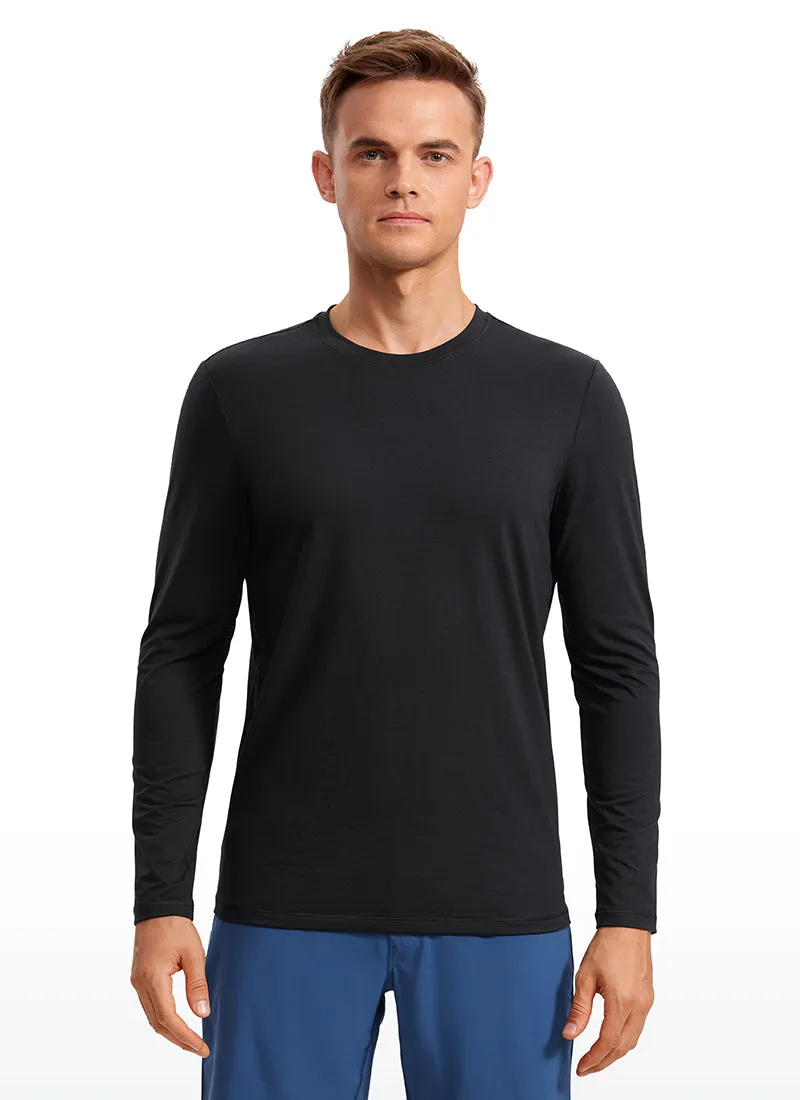 Quick Dry High Crewneck Long Sleeves Shirts sold by CRZ Yoga