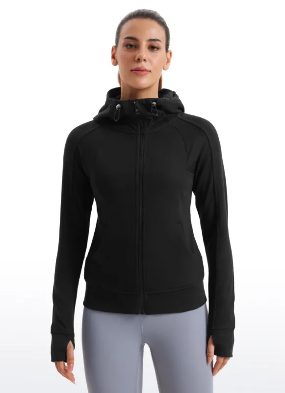 Amenity Full Zip Hoodies Thumb Holes sold by CRZ Yoga