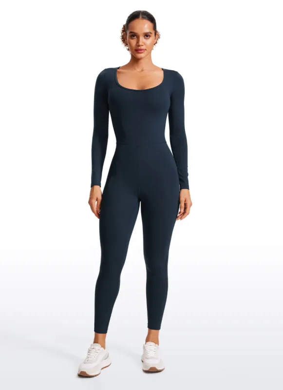 Butterluxe Scoop Neck Long Sleeve Jumpsuits  25" sold by CRZ Yoga