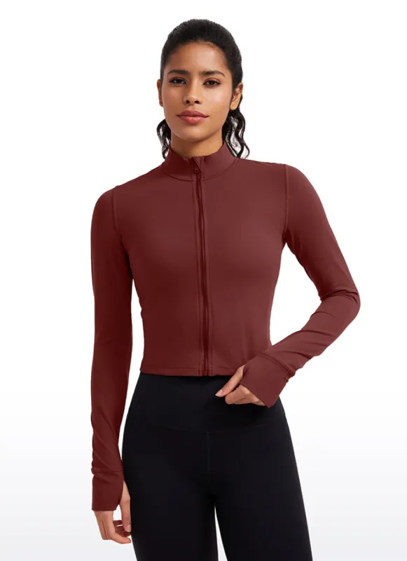 Butterluxe ThumbHole Cropped Jacket sold by CRZ Yoga