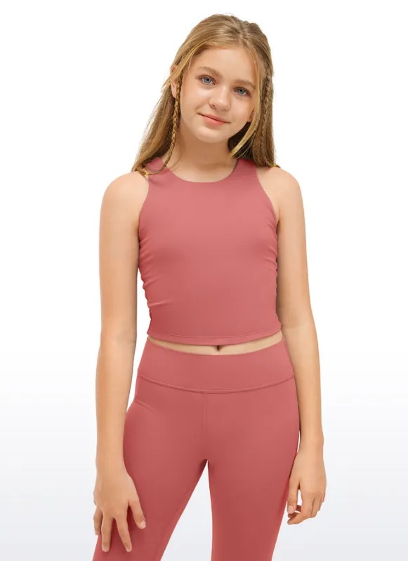Butterluxe Girls Double Lined Racerback Tank Tops sold by CRZ Yoga
