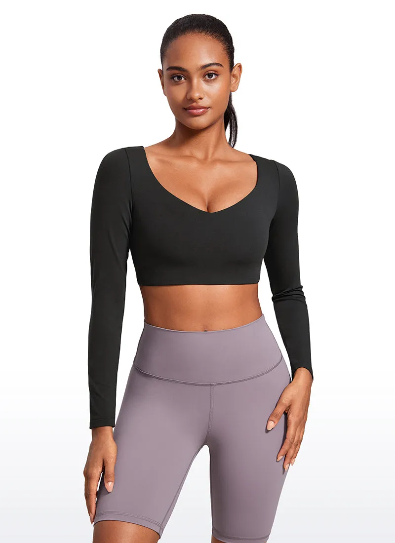 Butterluxe Double Lined Long Sleeve Cropped sold by CRZ Yoga