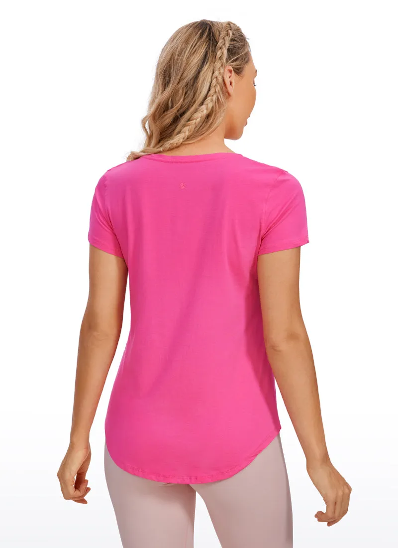 Pima Cotton Short Sleeve sold by CRZ Yoga product image thumbnail 2