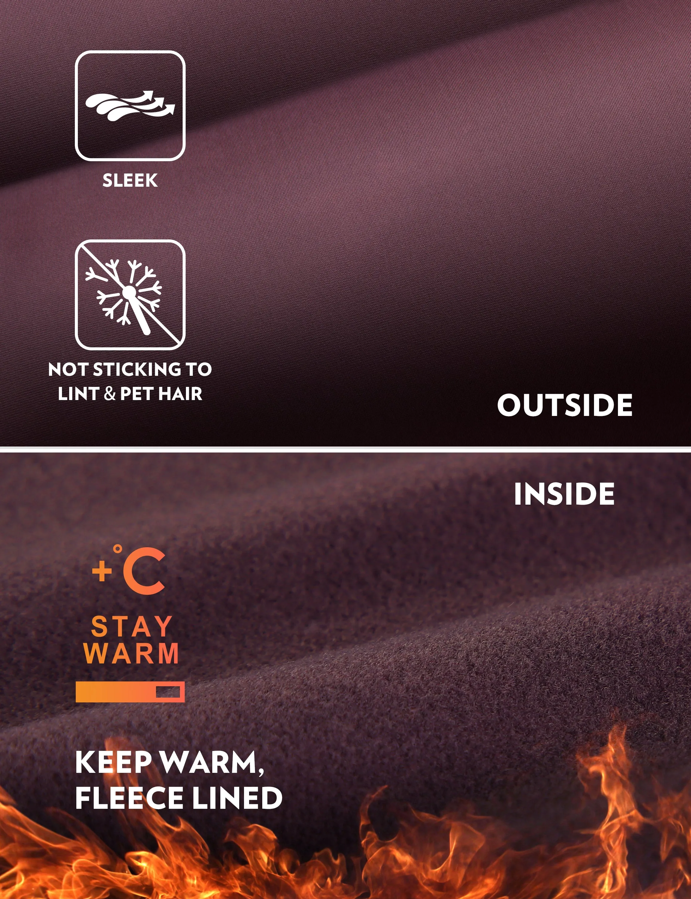 Thermal Fleece Lined Pocket Legging 25'' sold by CRZ Yoga product image thumbnail 5