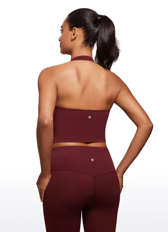 Butterluxe Built in Bra Halter Tank sold by CRZ Yoga