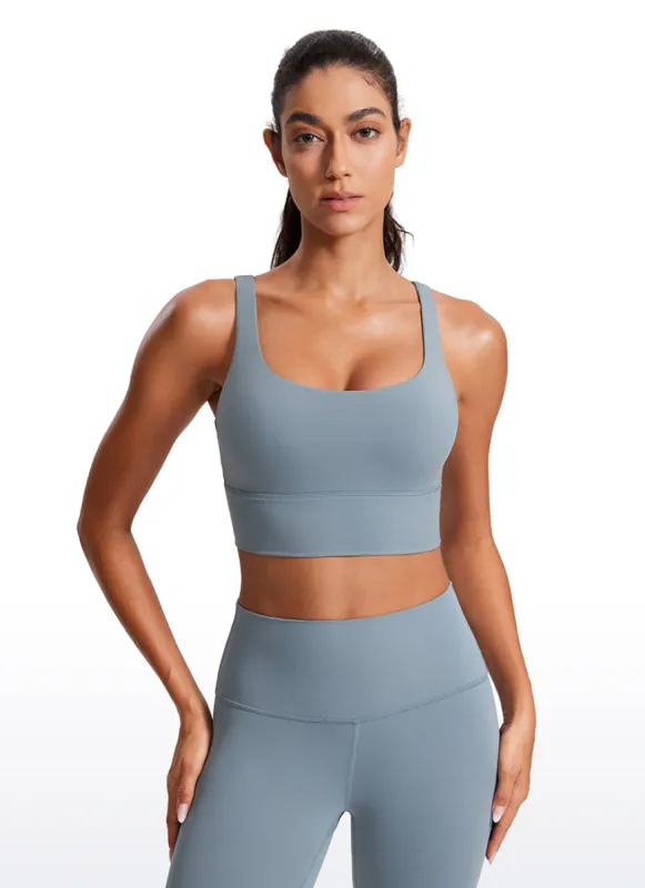 Nakedfeel Longline Criss Cross Back Bra sold by CRZ Yoga