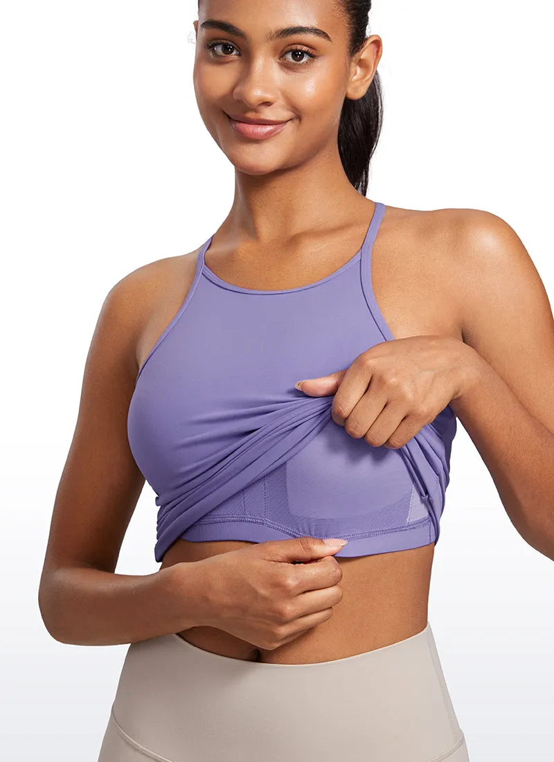 Butterluxe Built in Bra Halter Y Back Tank sold by CRZ Yoga product image thumbnail 5