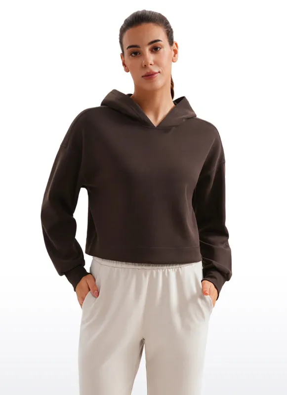 SoftAura Cropped Pullover Hoodie sold by CRZ Yoga