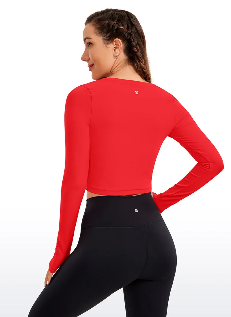 Butterluxe Scoop Neck Cropped Long Sleeve sold by CRZ Yoga product image thumbnail 5