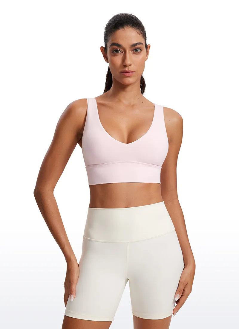 Butterluxe Deep V Neck Longline Sports Bra sold by CRZ Yoga