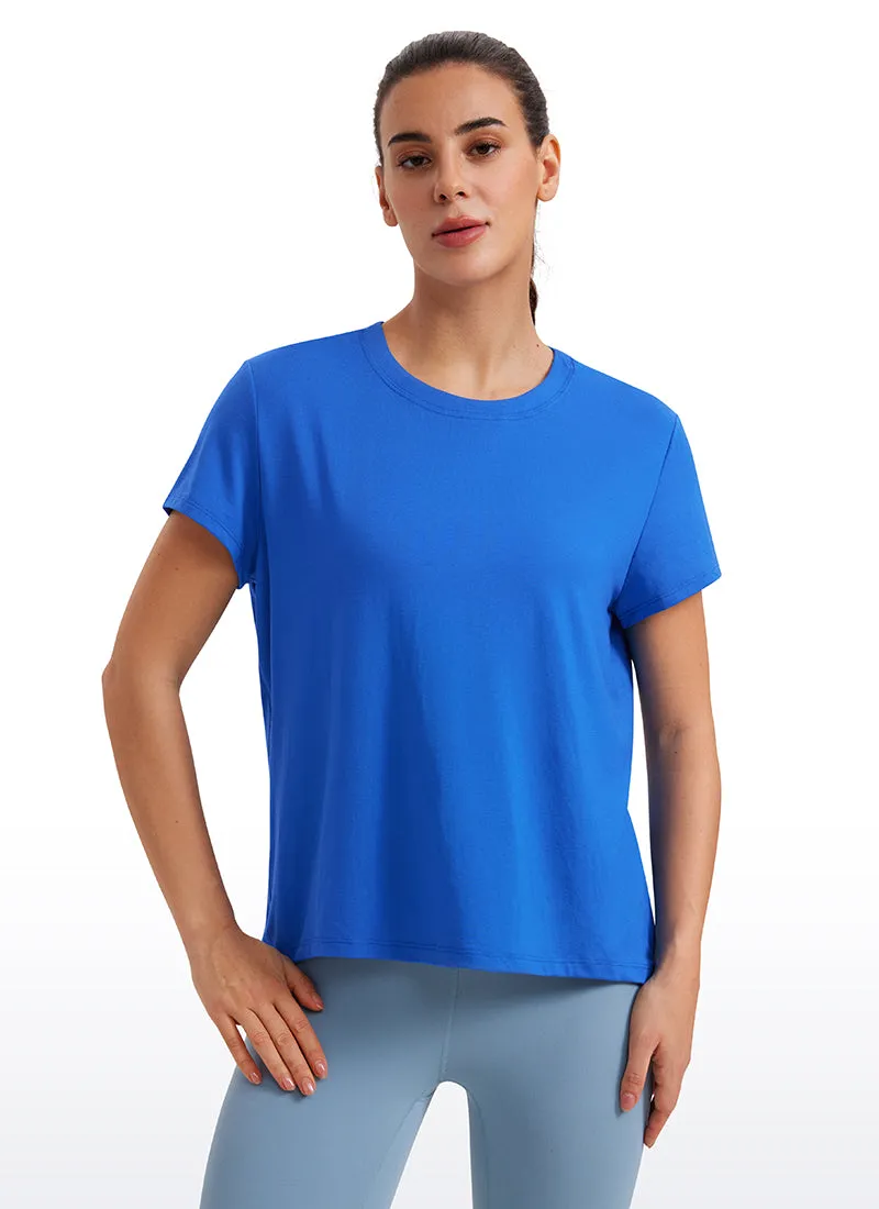 Flowy Yoga Crew Neck Short Sleeve sold by CRZ Yoga product image thumbnail 5