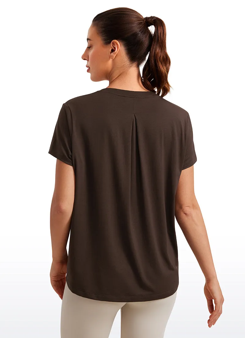 Flowy Yoga Crew Neck Short Sleeve sold by CRZ Yoga product image thumbnail 2