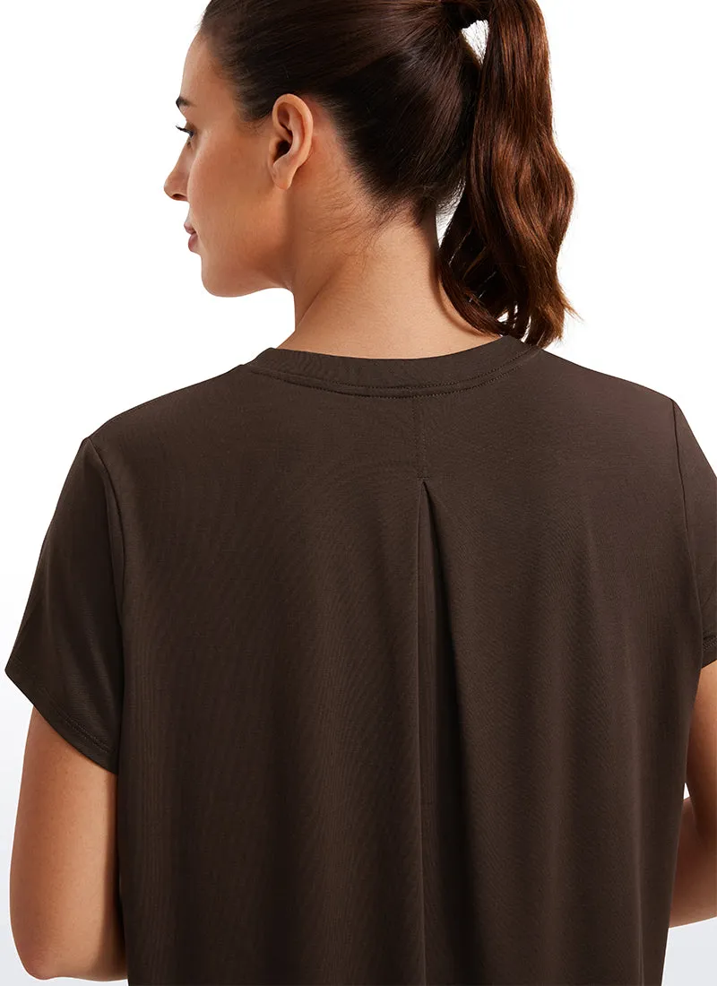 Flowy Yoga Crew Neck Short Sleeve sold by CRZ Yoga product image thumbnail 4