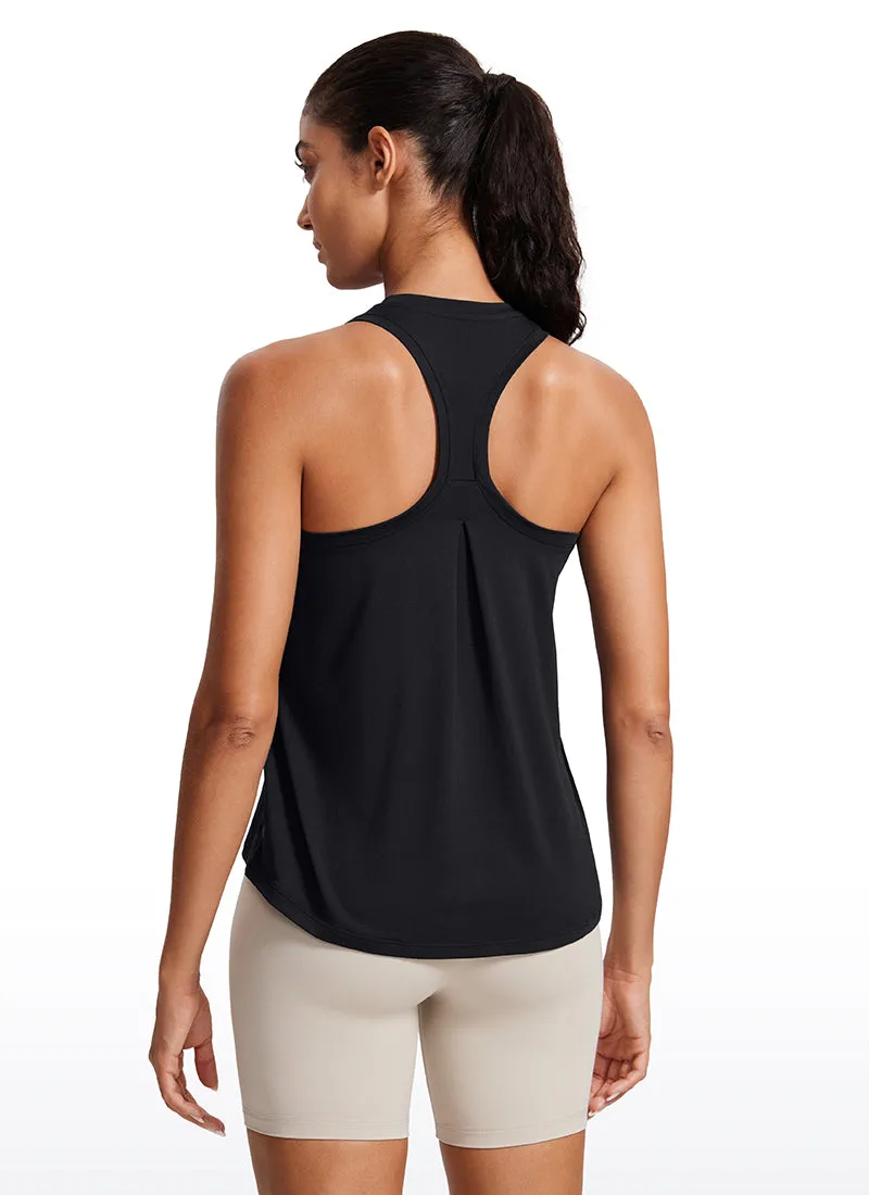 Racerback High Crewneck Workout Tanks Casual Sleeveless sold by CRZ Yoga product image thumbnail 2