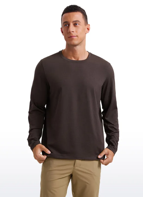 Soft Stretchy Crewneck Long Sleeve Shirts sold by CRZ Yoga