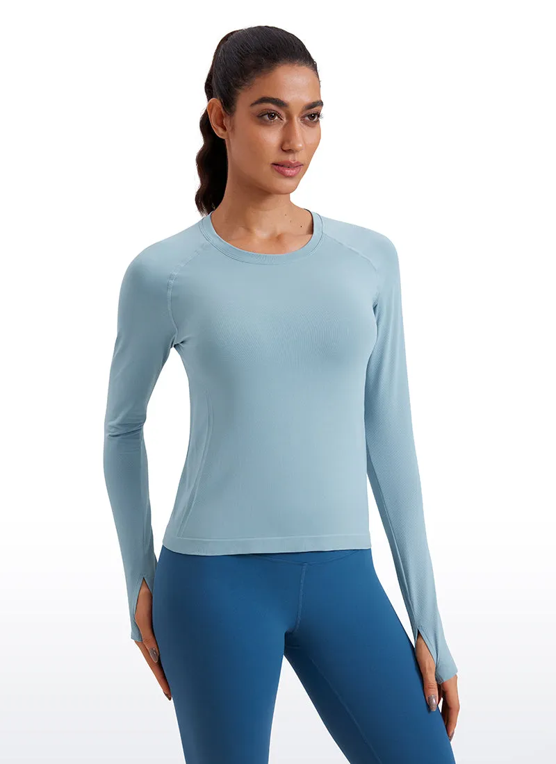 Seamless Thumbhole Long Sleeve sold by CRZ Yoga product image thumbnail 5