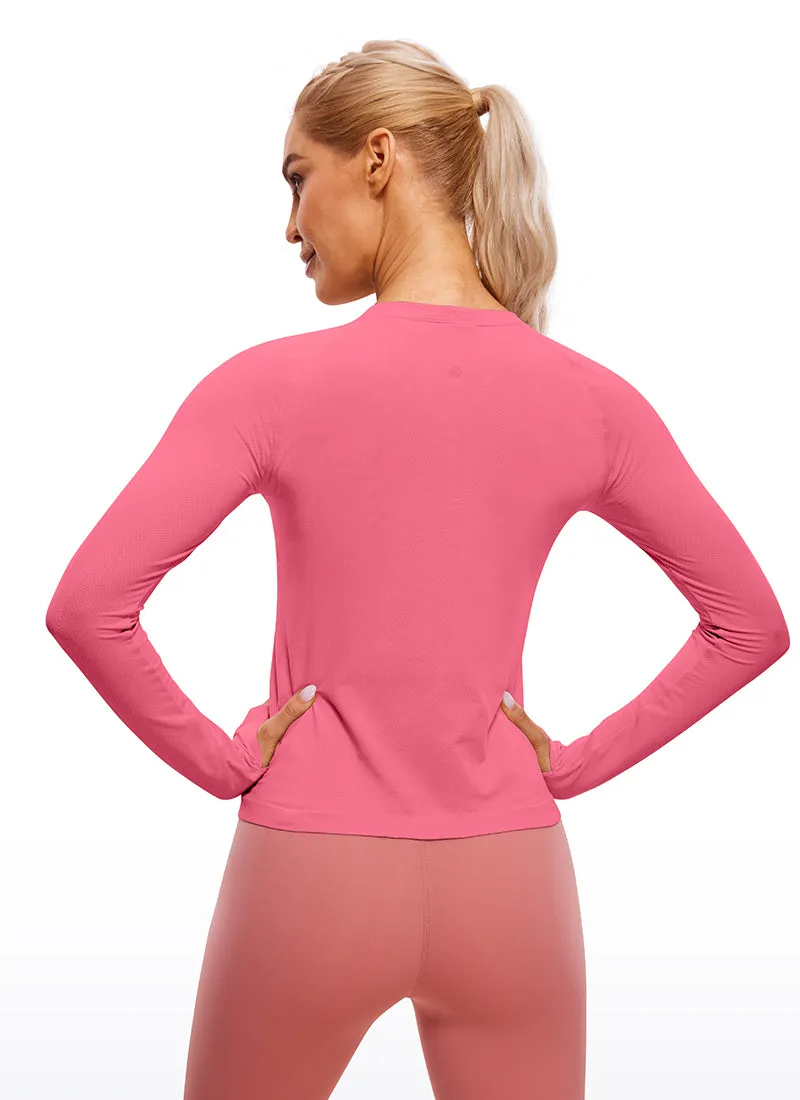 Seamless Thumbhole Long Sleeve sold by CRZ Yoga product image thumbnail 2