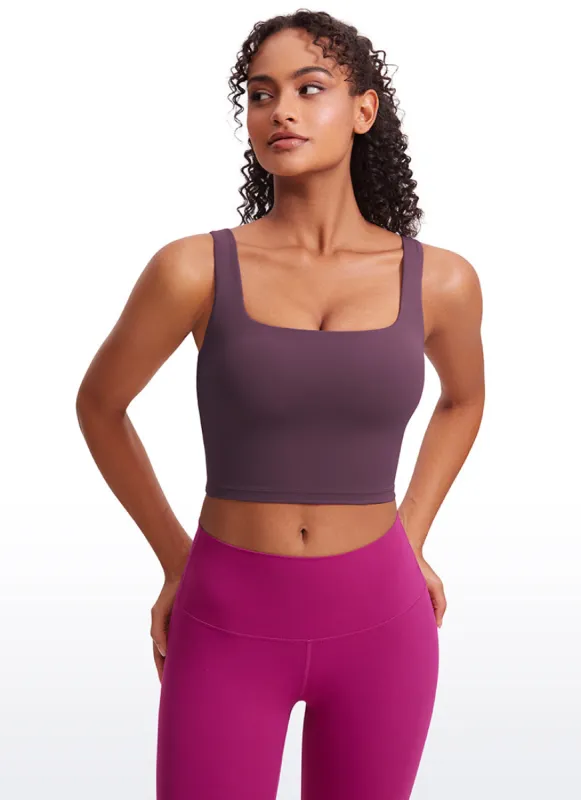Butterluxe Square Neck Build-in Bra Tanks sold by CRZ Yoga