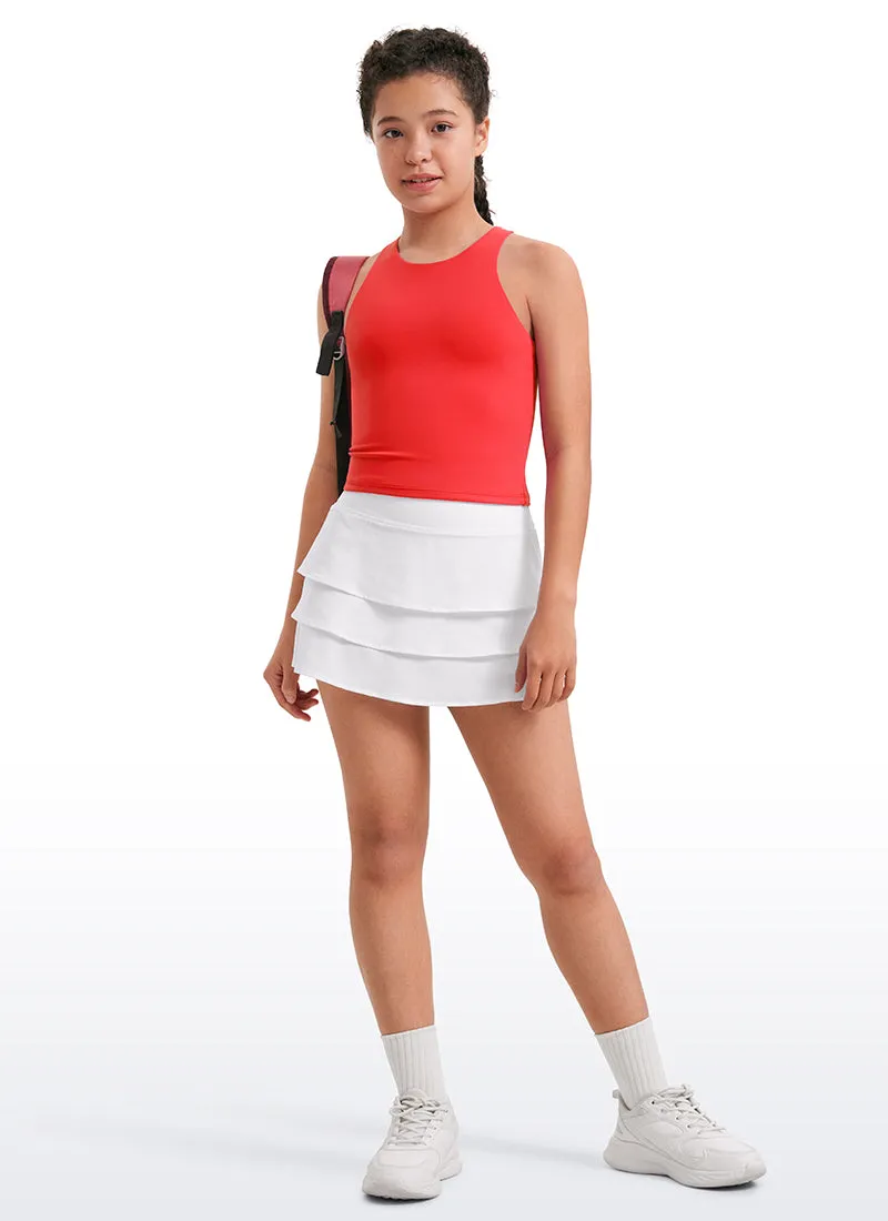 Butterluxe Girls Double Lined Racerback Tank Tops Waist Length sold by CRZ Yoga product image thumbnail 3