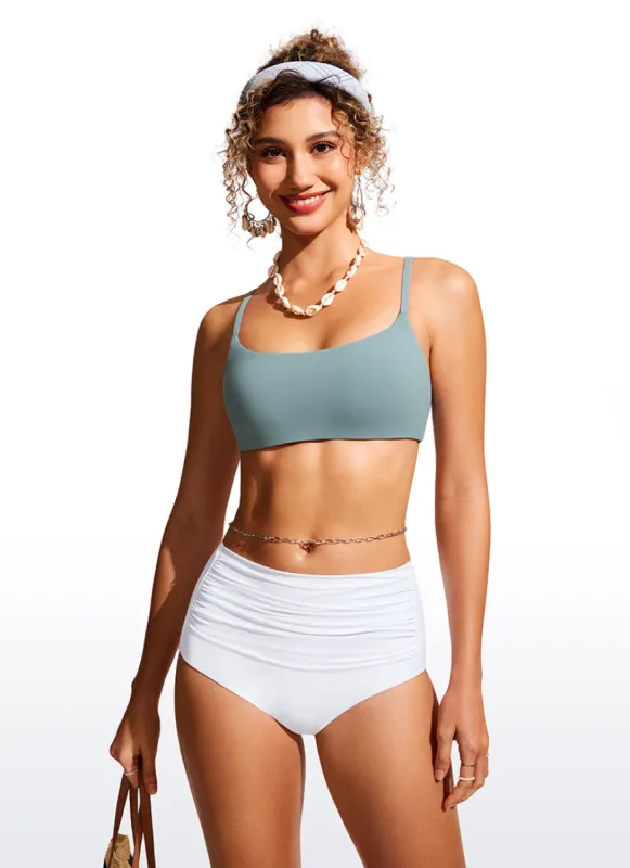 Scoop Neck Adjustable Strap Bikini Top sold by CRZ Yoga