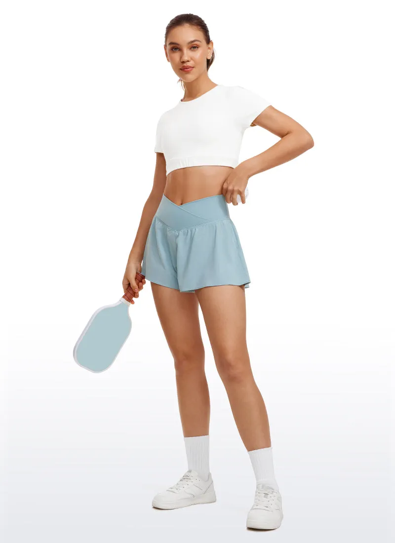 Feathery-Fit Soft 2 in 1 Flowy High Rise Shorts sold by CRZ Yoga product image thumbnail 3