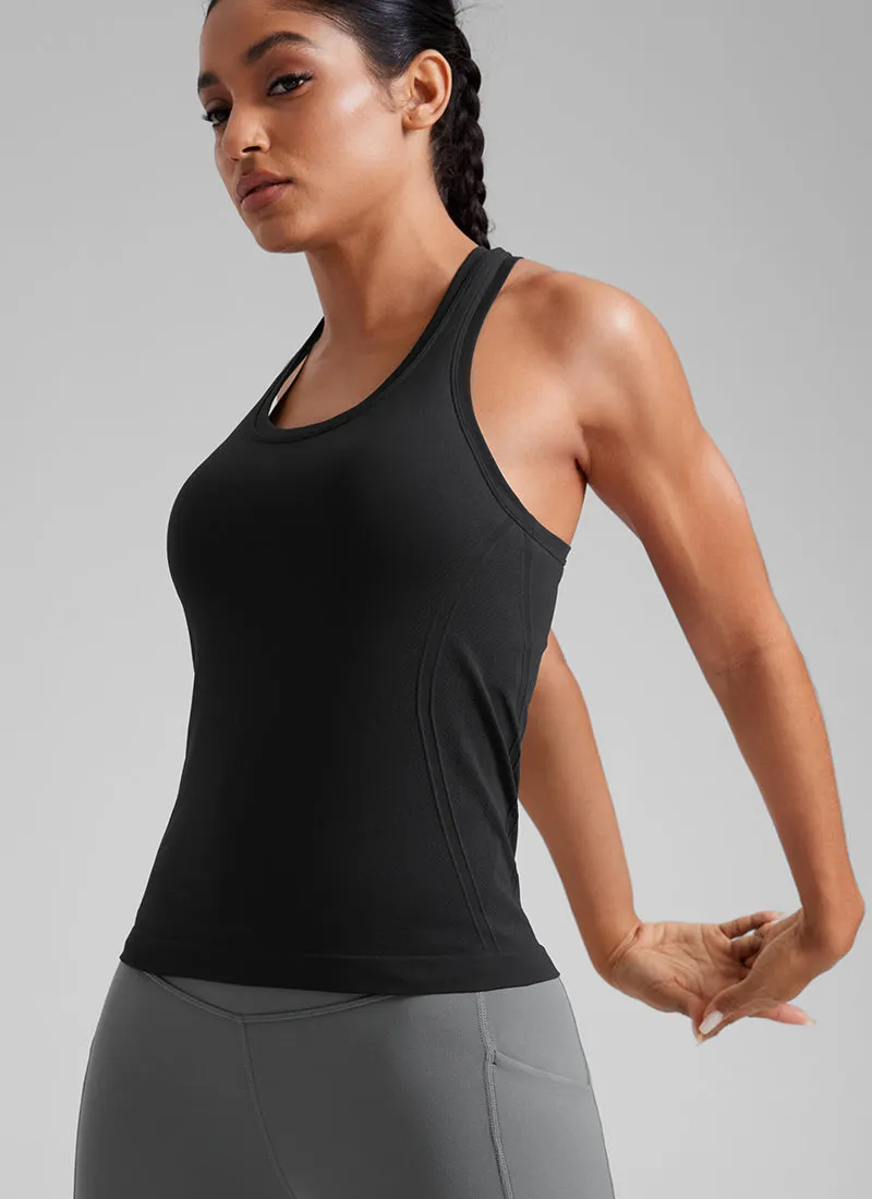 Seamless Racerback Scoop Neck Tank sold by CRZ Yoga product image thumbnail 5