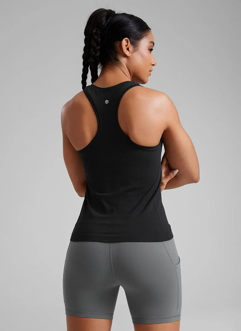 Seamless Racerback Scoop Neck Tank sold by CRZ Yoga product image thumbnail 2
