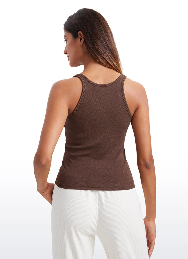 Ribbed Waist Length Modal Racerback Tank sold by CRZ Yoga product image thumbnail 2