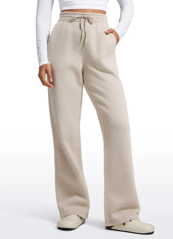 Cotton Fleece Lined Straight Leg Sweatpants 30'' sold by CRZ Yoga