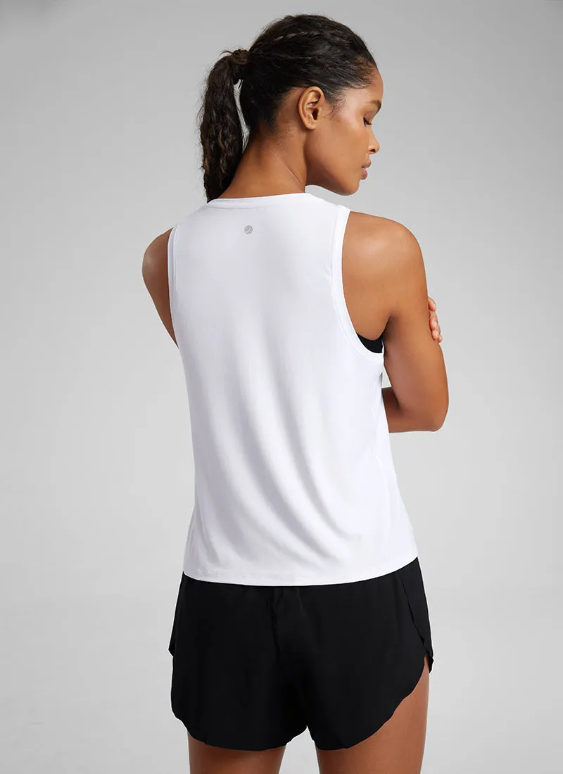 Cloudweight Crew Neck Workout Tank sold by CRZ Yoga product image thumbnail 2