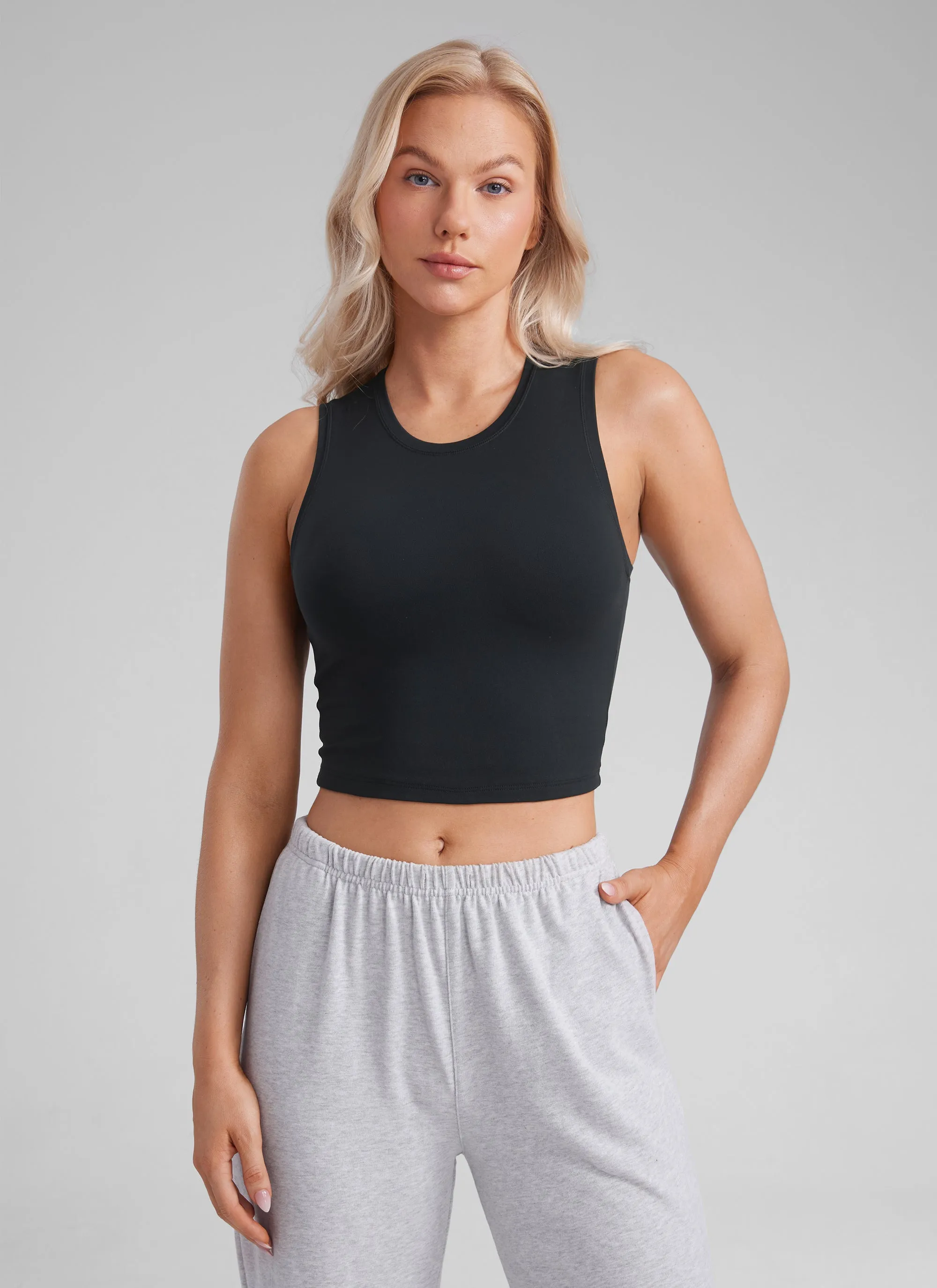 Butterluxe Soft Double Lined High Neck Tank sold by CRZ Yoga product image thumbnail 5