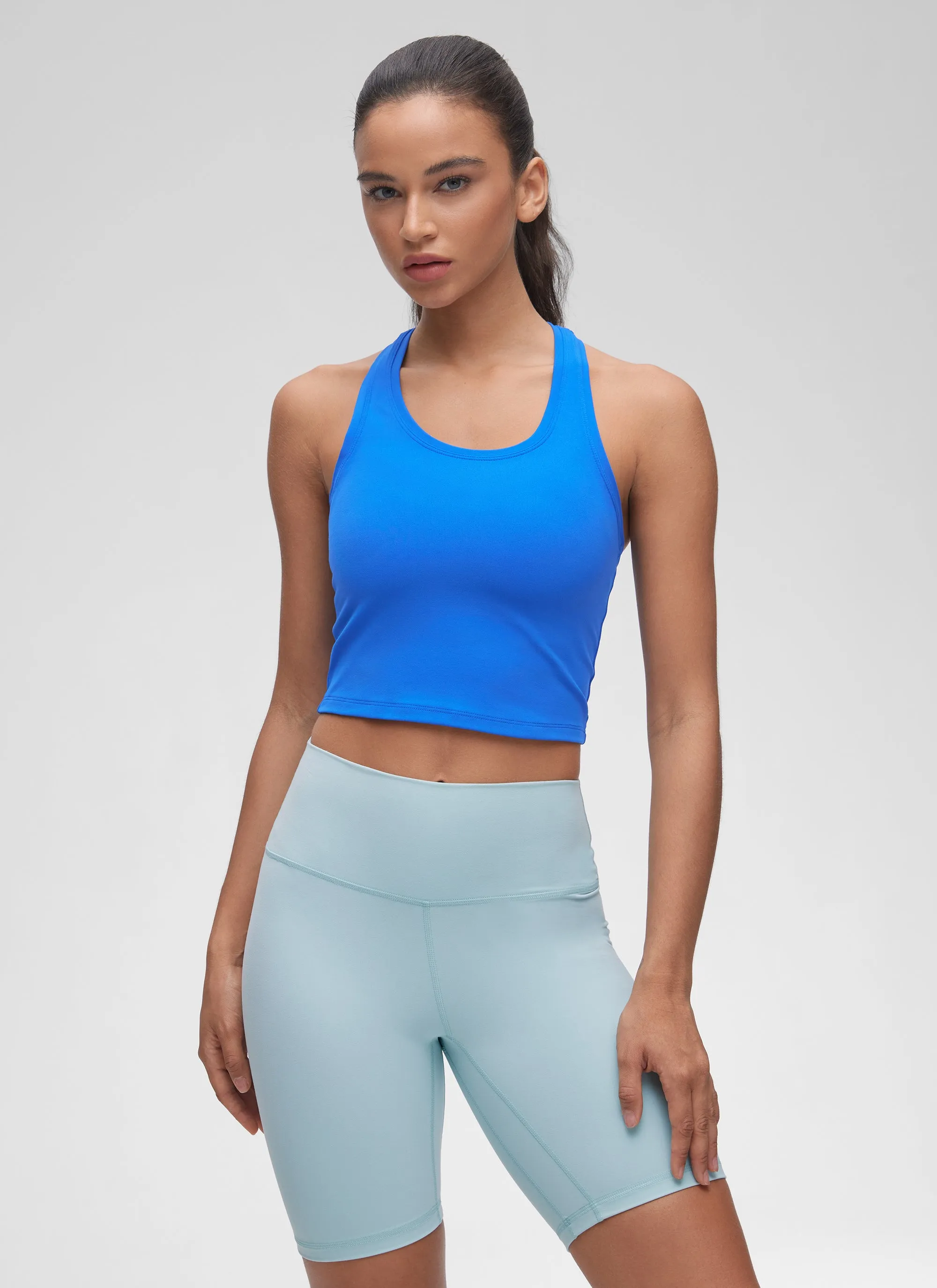 Butterluxe Cropped Racerback Tank sold by CRZ Yoga product image thumbnail 3