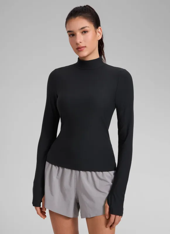Cloudweight Mock Neck Long Sleeve sold by CRZ Yoga