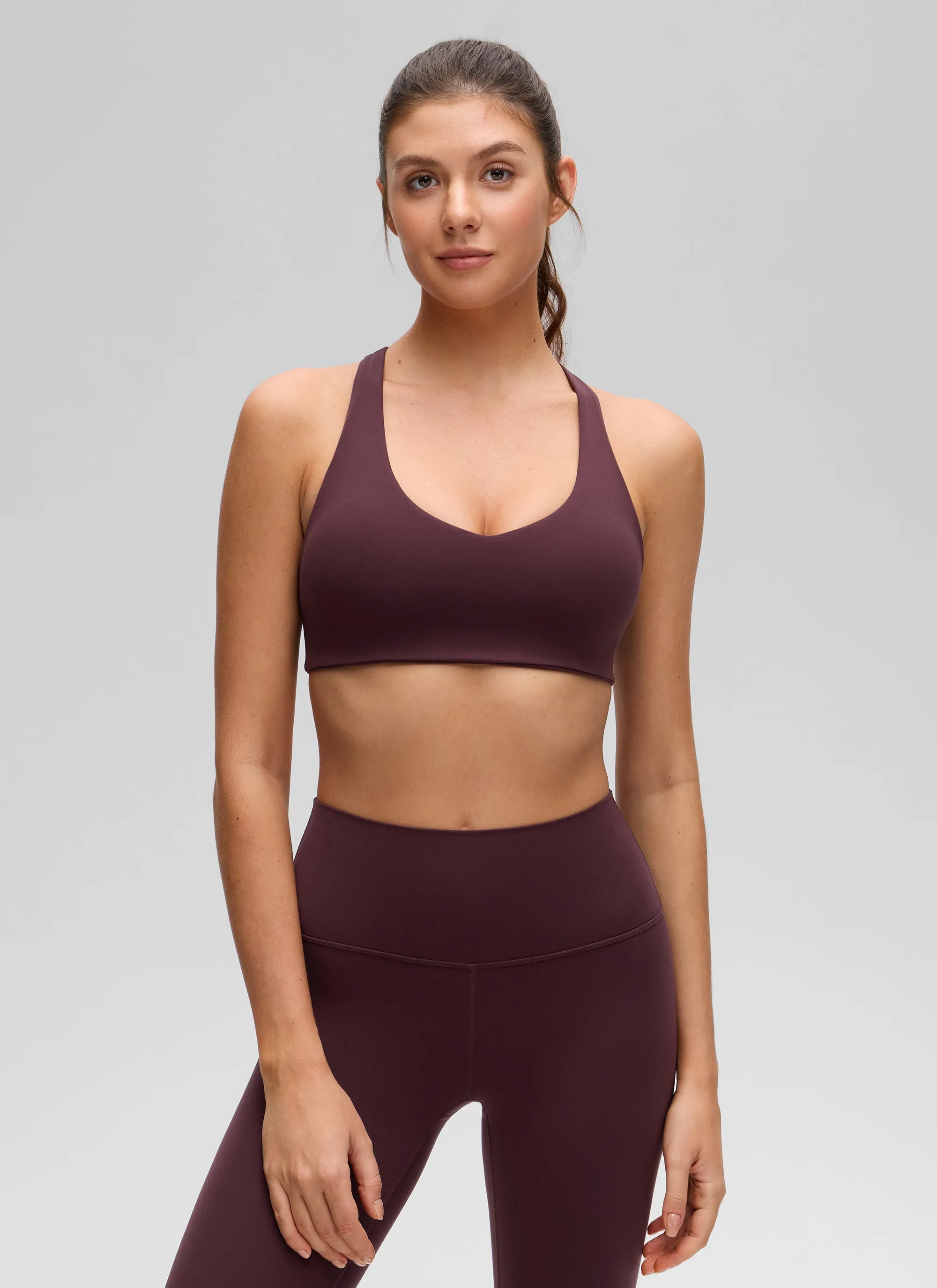 Butterluxe V Neck Racerback Sports Bra sold by CRZ Yoga