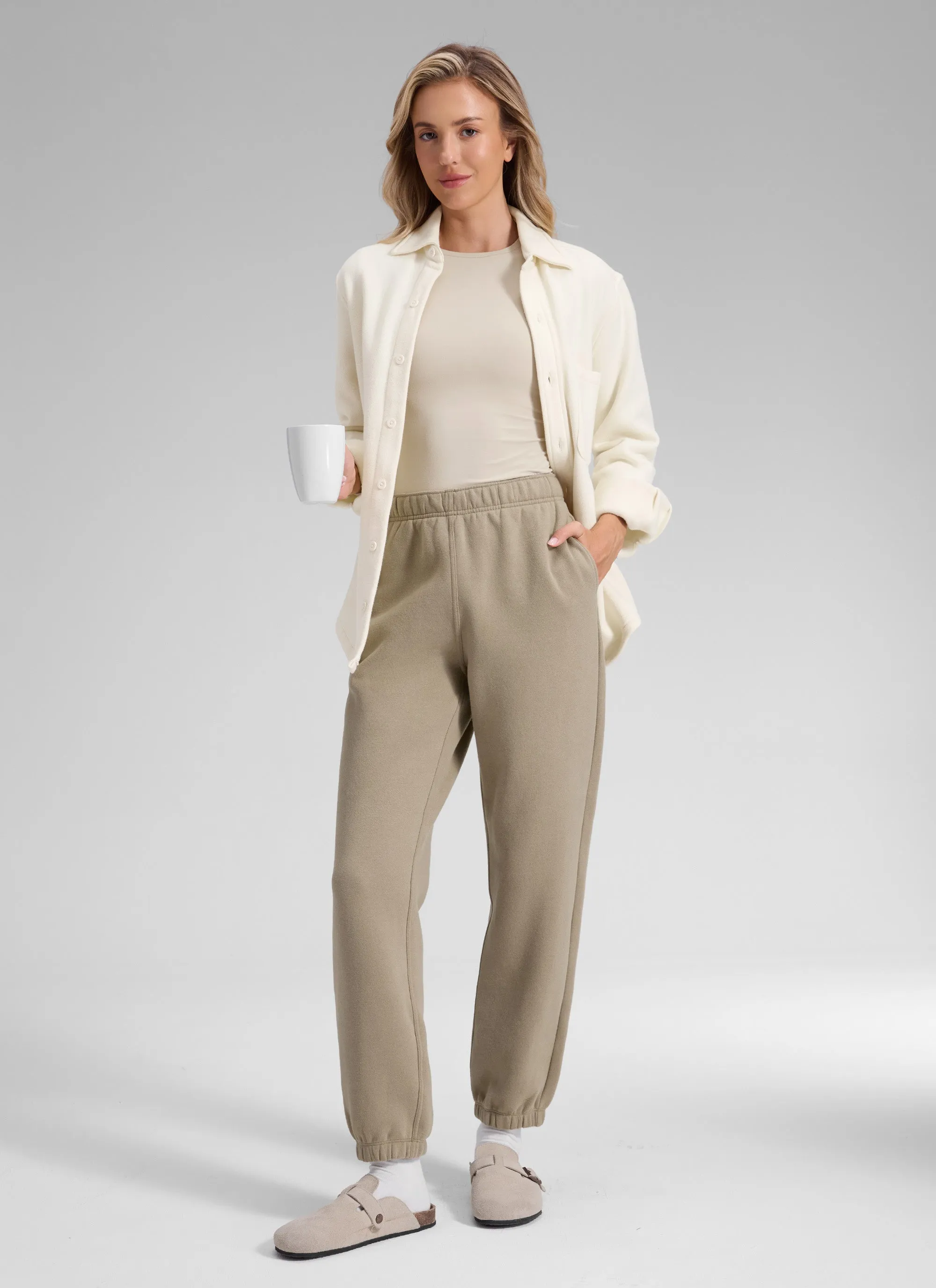 Fleece Lined High Rise Jogger Sweatpant 28'' sold by CRZ Yoga product image thumbnail 3