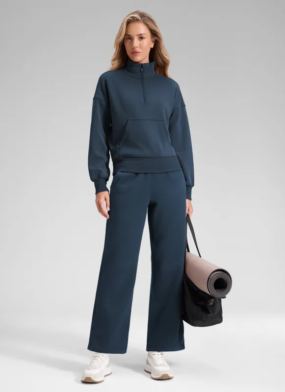 Fleece Lined Straight Leg Sweatpant 28'' sold by CRZ Yoga