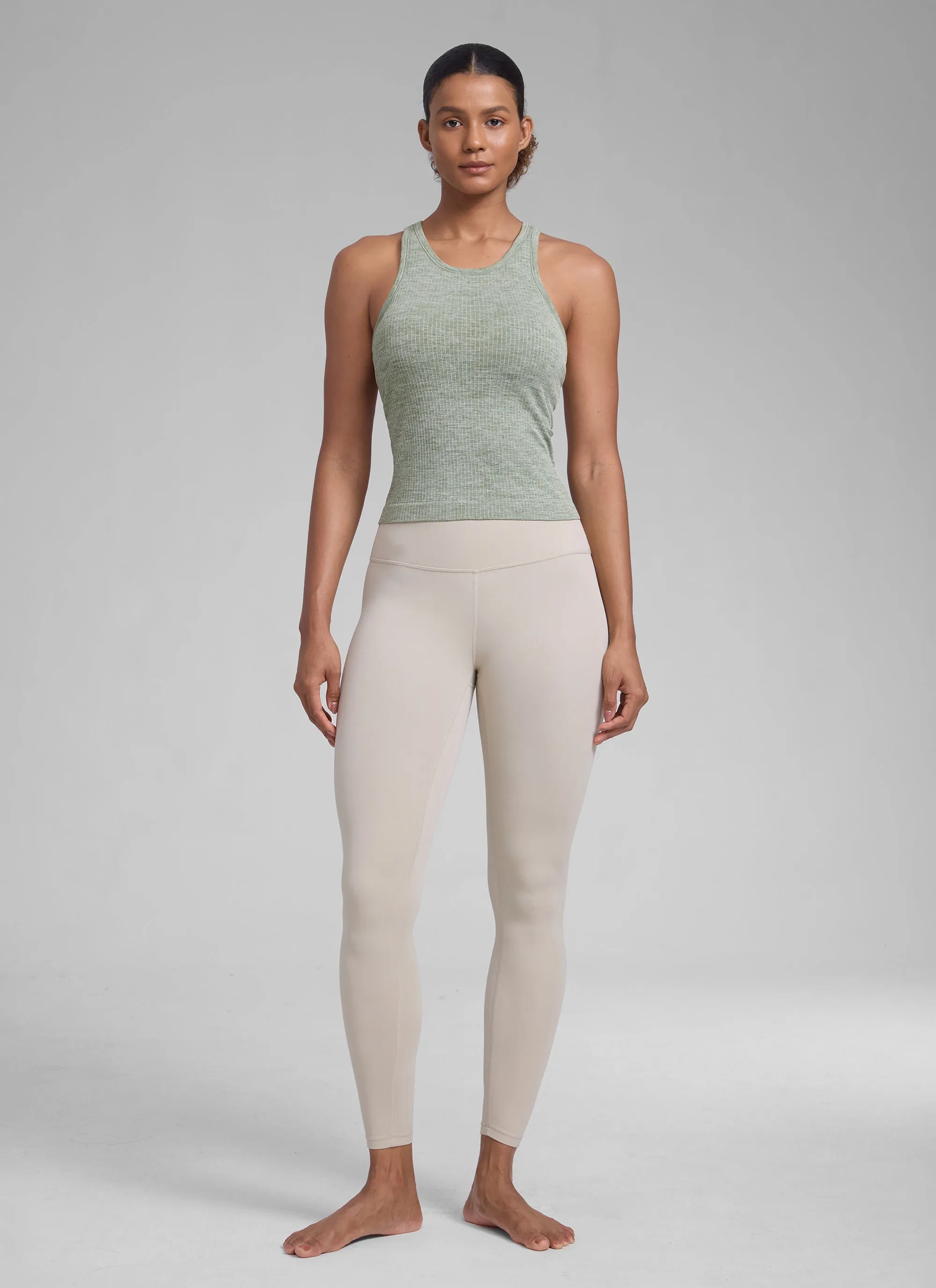 Seamless Racerback Hip Length Tank sold by CRZ Yoga product image thumbnail 3