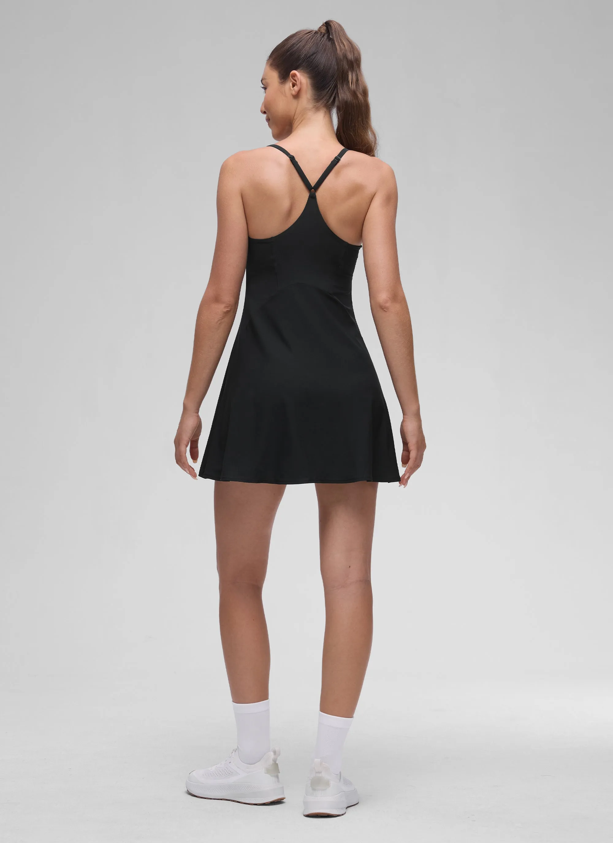 Feathery-Fit Stretchy Built in Bra Pocket Dress sold by CRZ Yoga product image thumbnail 4