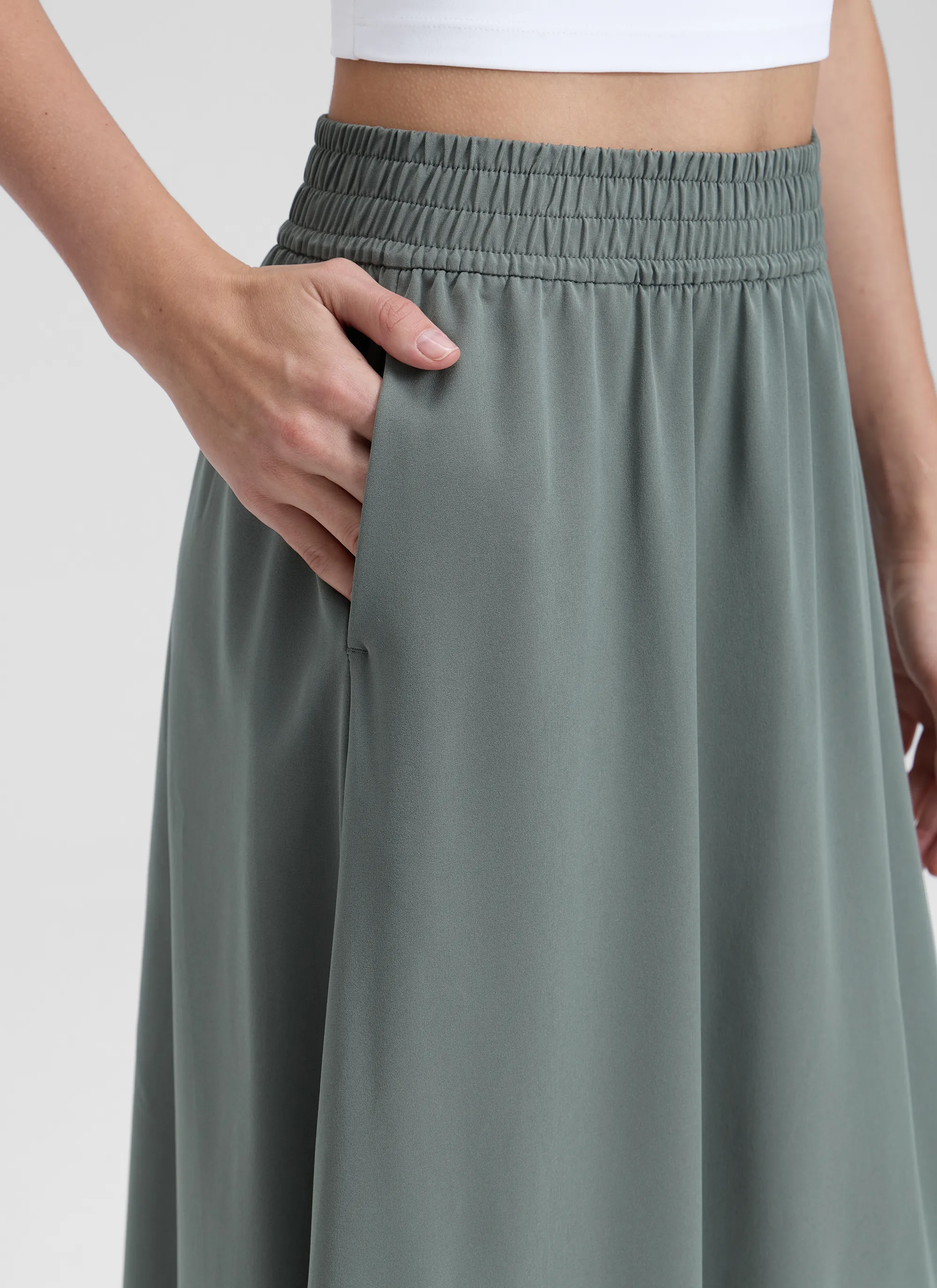 Feathery-Fit Stretchy Side Pocket Skirt sold by CRZ Yoga product image thumbnail 4